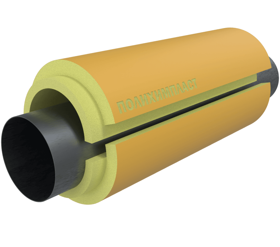 Скорлупа ППУ 820 * 50 мм с покрытием из стеклопластика